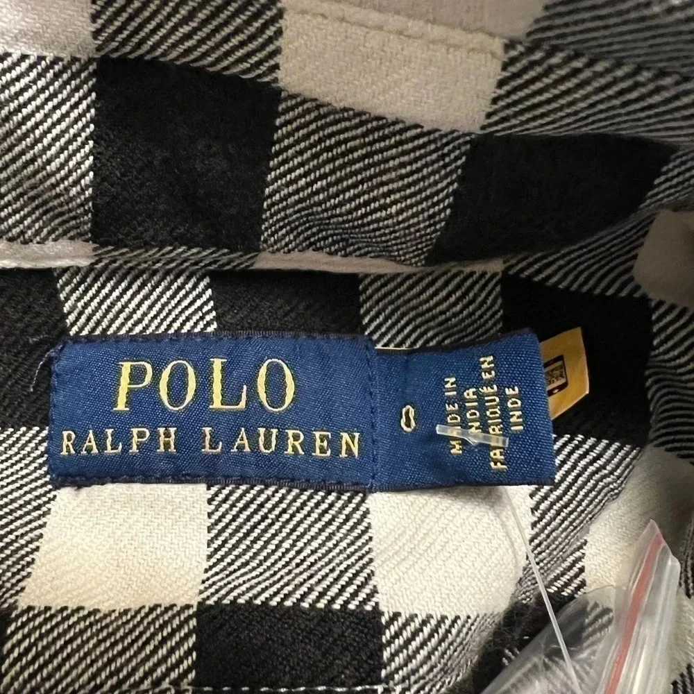 NWT Polo Ralph Lauren Shirtdress Womens Size 0 Check Buffalo Belted Twill - Picture 9 of 12